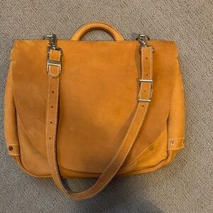 Vintage J. Peterman mailbag messenger satchel.